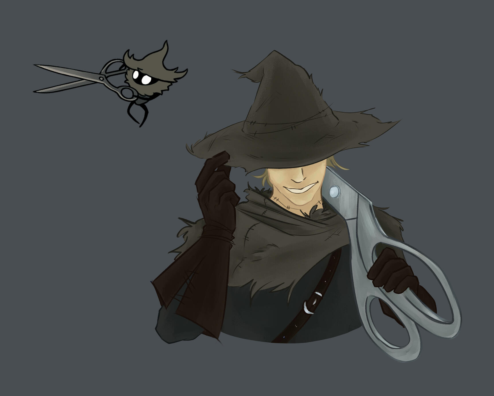 Silk Snipper, Sept 2025, digital artwork.