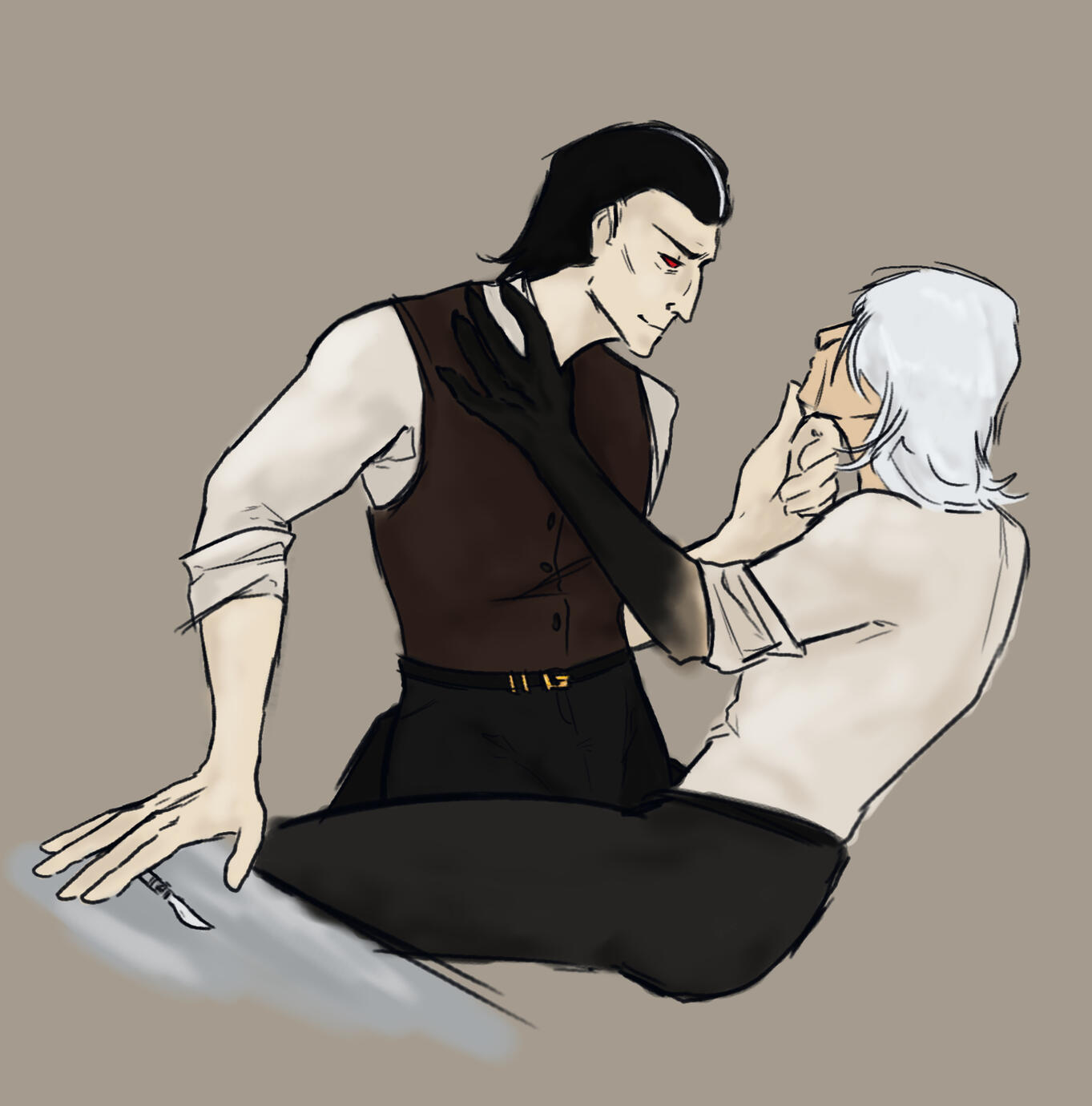 Athal and Tris, April 2025, collaborative digital artwork.